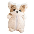 thumbnail image 2 of Estuche de peluche con forma de perro para lápices, bolígrafos y otros artículos de papelería. Marrón claro, 2 of 9