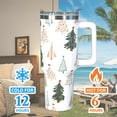 thumbnail image 5 of Christmas Tree 30 oz Tumbler with Handle, Stainless Steel Vacuum Insulated Sports Water Bottle, Leak-proof Travel Coffee Mug Cup with Lid and Straw for Water, Iced Tea or Coffee, 5 of 7