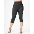 thumbnail image 2 of Leggings de Talla Grande de Estampado de Corazón Rosegal Leggings de talla grande, 2 of 5