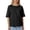 /c13Black81, variant on WEIGFI Women'S Tshirts Loose Fit Workout Tops Yoga Running Crew Neck Short Sleeve Lightweight Clothes Solid Color Trendy Cozy Beach Everyday Wear,Black,L