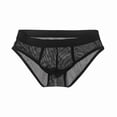 thumbnail image 5 of SGFCWSX Men's Sheer Mesh Briefs** Black L, 5 of 7