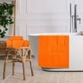thumbnail image 3 of BELIZZI HOME Ultra Soft 6 Pack Cotton Towel Set, Contains 2 Bath Towels 28x55 inch, 2 Hand Towels 16x24 inch & 2 Wash Coths 12x12 inch, Ideal for Everyday use, Compact & Lightweight - Orange, 3 of 7