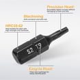thumbnail image 4 of Uxcell 5pcs Punta de destornillador Torx T9 1/4" Hex Shank 25mm/1" Acero S2, 4 of 7