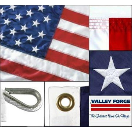 - American Flag 12ft x 18ft Sewn Nylon by Valley Forge Flag - No Additions