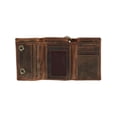 thumbnail image 4 of Cazoro  RFID Vintage Leather Trifold Chain Wallet (Men), 4 of 5