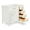 thumbnail image 7 of Ariel D037s-L-Bc Kensington 36" Single Free Standing Vanity Cabinet Only - White, 7 of 7
