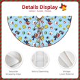 thumbnail image 3 of Yiaed Mario Pattern Christmas Tree Skirt Farmhouse Christmas Decorations Snowman Xmas Tree Skirt Tree Mat for Holiday Party Decor-30", 3 of 6