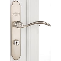 LARSON QuickFit 20297817 Door Handleset, Metal, Brushed (Best Front Door Handlesets)