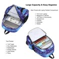 thumbnail image 3 of Mochila para portátil Hidds, mochila escolar de 16 pulgadas para niñas Galaxy Blue, 3 of 6