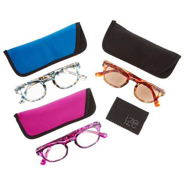 Ize Blue Light Readers with Sunglass Reader Purple,/Blue /Brown