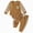 Brown, variant on TOWED22 Newborn Baby Boy Girl Clothes Checkered Plaid Long Sleeve Waffle Knit Romper Pants Set 2 Piece Fall Winter Outfits,Brown,3-6 M