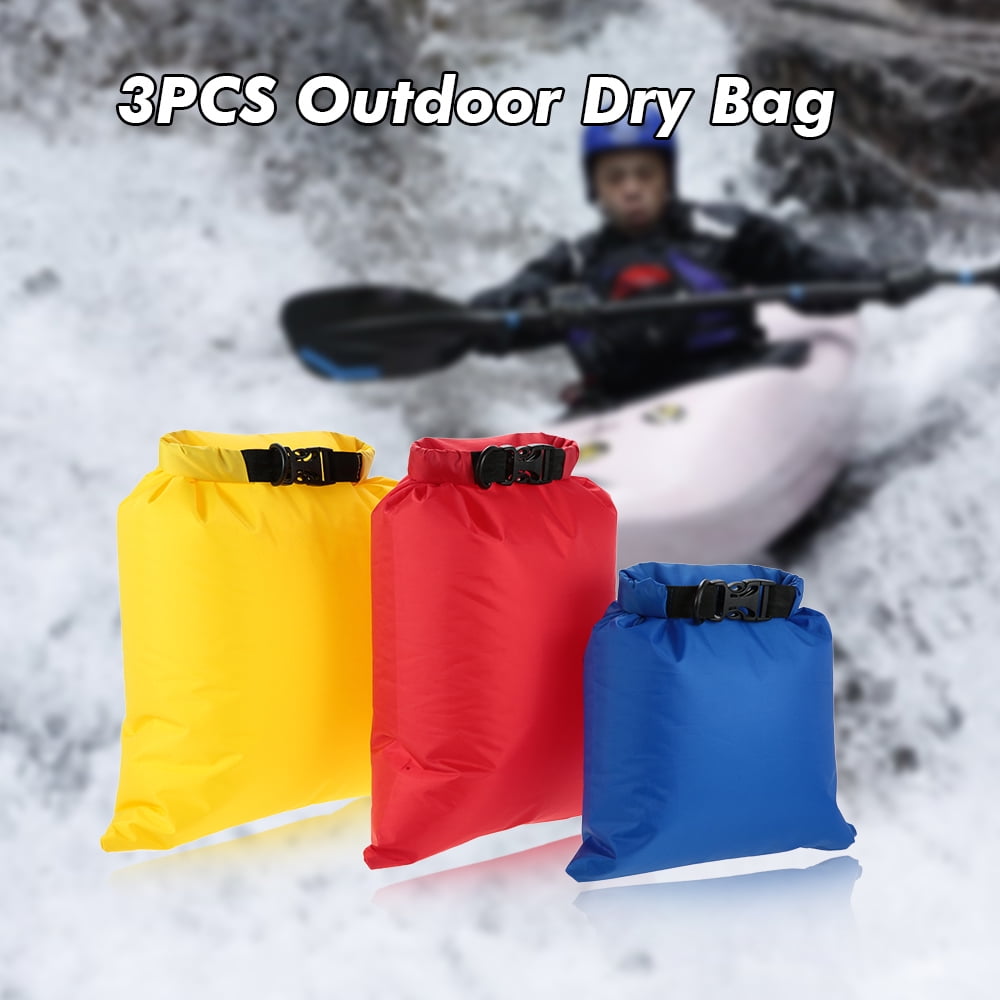 Outdoor Camping Pack of 3 Waterproof Bag Ultralight Dry Sacks 3L+5L+8L