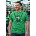 thumbnail image 4 of Mens Leprechaun Baby Harness T Shirt Funny Sarcastic Saint Patricks Day Child Carrier Novelty Tee for Guys Graphic Tees, 4 of 7