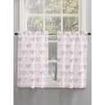 thumbnail image 5 of Valentine's Day 2 Panel Kitchen Curtains for Windows, Valentines Pink Love Heart Romantic Bathroom Privacy Curtain, Home Décor Window Treatment for Bedroom/Living Room 55"x45", 5 of 6