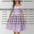 thumbnail image 3 of Girls Summer Dress Girls Summer Dress Boho Square Neck Casual Smocked Flowy Ruffle Midi Dresses Vacation Casual A Line Short Mini Dress Pink 14Y Vestidos De Verano Para Niña, 3 of 8