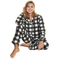 thumbnail image 3 of Angelina Christmas Cozy Fleece Notch Collar Pajama Set with Pockets (1-Pack), 3 of 4