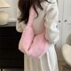 thumbnail image 4 of Bolso de felpa informal para mujer, bolso de hombro esponjoso de estilo coreano (rosa), 4 of 8