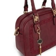 thumbnail image 4 of Montana West Small Top Handle Purse for Women Crossbody Satchel Handbag Barrel Bag, Burgundy, 4 of 8