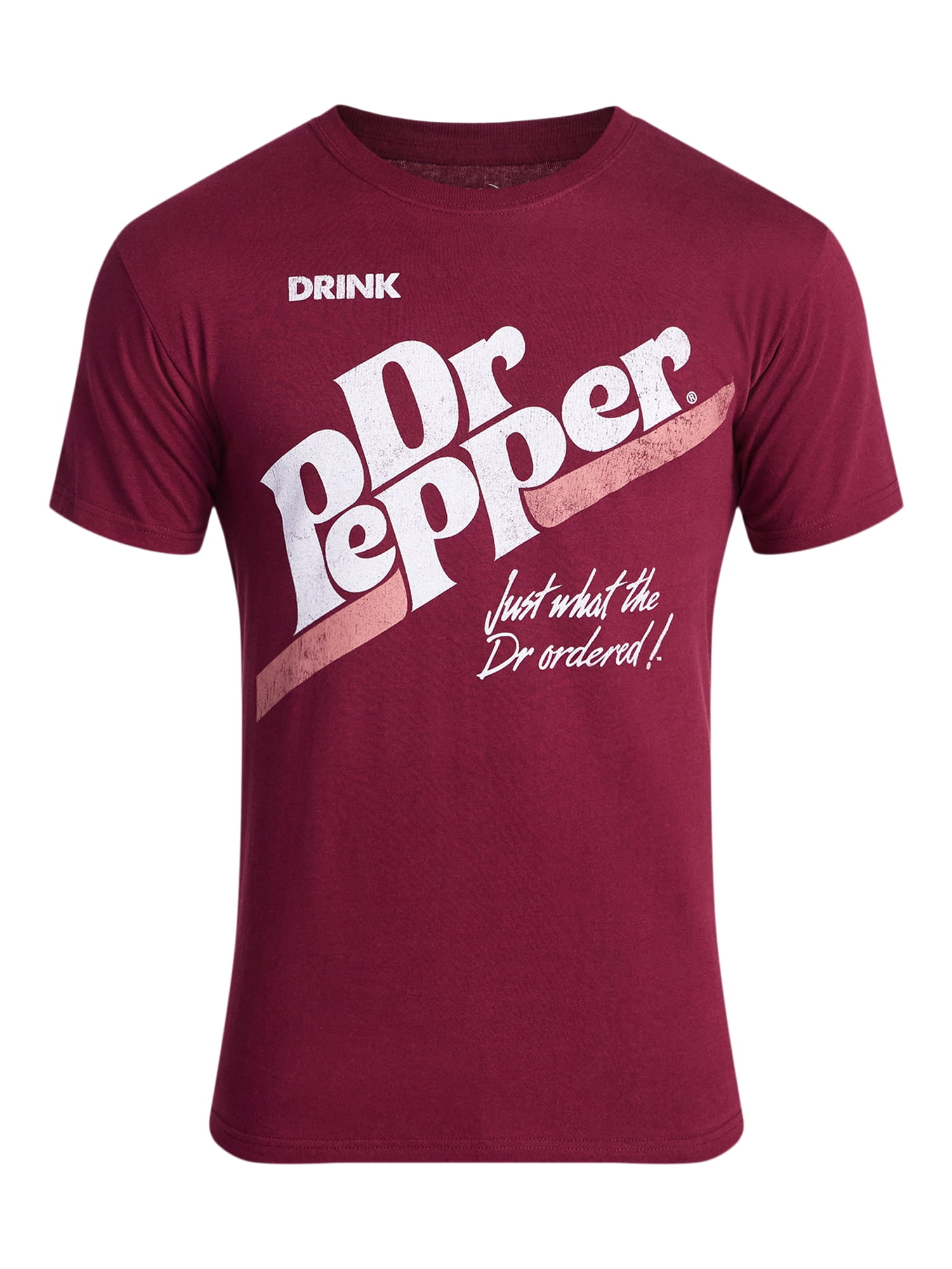 Dr Pepper Men's and Big Men's Graphic Tee with Short Sleeves, Sizes S-3XL