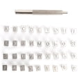 thumbnail image 1 of 37 Pcs Alphabet Punch en Acier Allié Numéro Outil à Main en Cuir pour Sacs Faits à la Main, 1 of 1