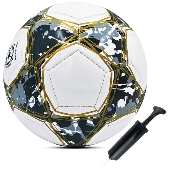 Pelota de Fútbol Abaji Talla 4 de Entrenamiento de Cuero PU con Bomba