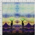 thumbnail image 1 of Soimoi Polyester Crepe Fabric Deer Panel Decor Fabric Printed Yard 52 Inch Wide, 1 of 3