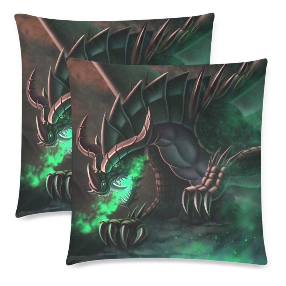 BPBOP Fantasy Dragon Pillow Covers Pillow Cases Two Sides Printing