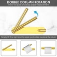 thumbnail image 3 of Dznils Wall Mounted Stainless Steel Toilet Paper Holder, Gold, 3 of 10