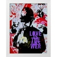 thumbnail image 2 of Stephen Chambers 25x32 White Modern Wood Framed Wall Art Titled - Love Is The Answer, 2 of 6