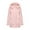 Pink, variant on Plus Size Winter Coats for Women Water-Resistant Windproof Parka Coat Warm Outwear with Faux Fur Removable Hood