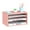 Pink, variant on INTIGE 3-Tier Wood Desktop Organizer with Paper Storage, Mail Sorter & File Holder, Black