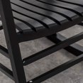 thumbnail image 3 of BplusZ Outdoor Rocking Chairs Set of 2 Patio Rocker Furniture for Porch Garden Lawn Indoor Classic Arm Chairs Black, 3 of 5