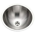thumbnail image 2 of Houzer CRTO-1620-1 Opus Series Conical Topmount Stainless Steel Lavatory Sink with Overflow, 2 of 4
