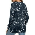 thumbnail image 6 of KZKR Women Sweatshirts Tie Dye Print Long Sleeve Comfy Loose Soft Casual T Shirts Pullover, 6 of 6