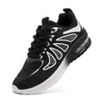 thumbnail image 2 of KANG Fashion Women's Two-Tone Lace-Up Sneakers, Breathable Mesh Running Shoes, Lightweight and Comfortable Casual Walking Trainers for Outdoor Sports Black 40, 2 of 9
