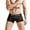Black, variant on Lavaport Mens Ice Silk Boxer Briefs Shorts Bulge Pouch Underwear,Black