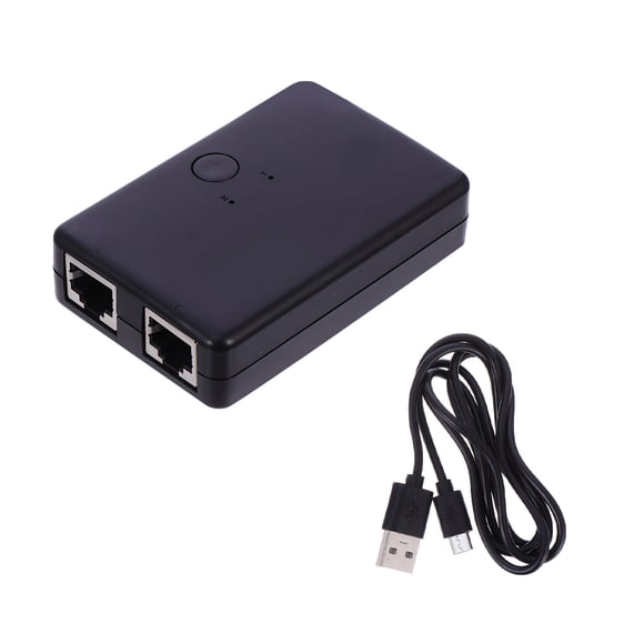 Splitter Réseau 2 Ports Hub Internet Commutateur Réseau Hub de Voyage Portable