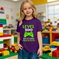 thumbnail image 6 of YUEHUA Toddler 100 Day of School Short Sleeve Shirt for Boys Kid Grils, My Happy 100th Day of School T Shirt, 6 of 7