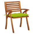 thumbnail image 3 of vidaXL Garden Chairs with Cushions 8 pcs Solid Acacia Wood, 3 of 5
