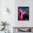 thumbnail image 3 of JEUXUS Vaporwave No Vacancy Outrun Styled Artwork Poster Decorative Painting Canvas Wall Art Living Room Posters Gifts Bedroom Painting, 3 of 4