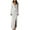 A170 White, variant on Xdegoge Long Sleeve V Neck Maxi Dress for Women, Button Front Side Split Long Dresses Summer Vacation