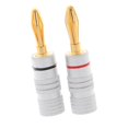 thumbnail image 2 of Conector banana de 4 mm 2pcs Banana Plug Conector de sonido con Cerradura de Doble Tornillo Herramientas Fanmusic Conector banana de 4 mm, 2 of 6