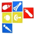 thumbnail image 1 of Paquete de plantillas de dibujo - 2 juegos de 6 piezas 3 piezas, 1 of 8