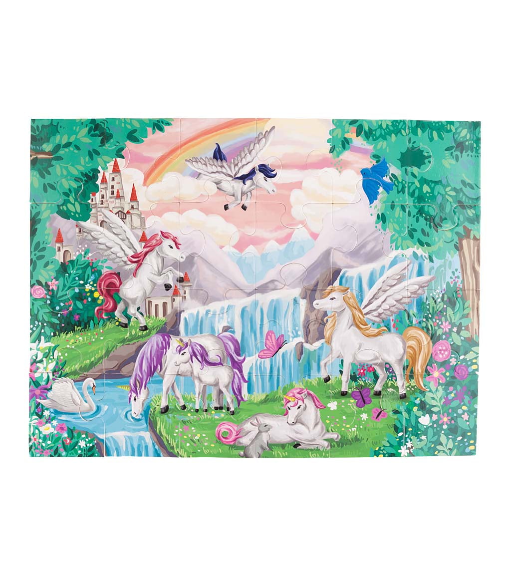 Fantasy Land Unicorn Floor Puzzle for Kids, 24pieces