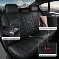 thumbnail image 2 of AOMSAZTO Car Full Seat Covers Fit for GMC Terrain 2010-2024 2025 Leather Waterproof Protectors Automotive Seat Cushion(2 Row 5 Seat,Black), 2 of 7