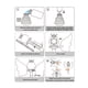 thumbnail image 3 of Varita sopladora de burbujas para niños alas desmontables salida sellada máquina para hacer varitas de burbujas con luz colorida con solución de burbujas para uso diario ANGGREK Otros, 3 of 8