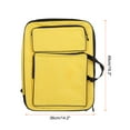 thumbnail image 2 of Uxcell 14.2" x 19.3" Art Portfolio Bag Backpack, Drawing Organizer, Yellow, 2 of 5