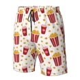 thumbnail image 5 of Kdxio Popcorn Pattern Mens Casual Shorts - Drawstring Summer Beach Sports Shorts for Men, 5 of 9