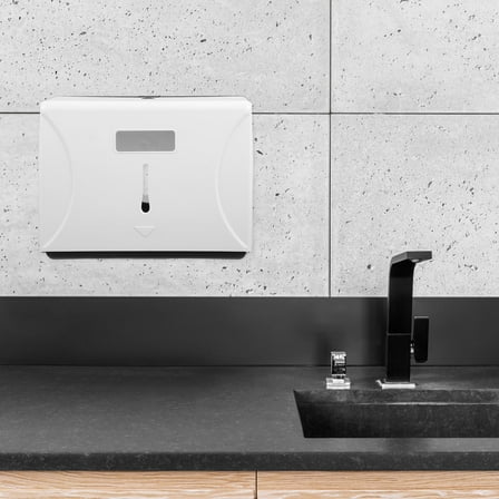 ELAYARD Wall Mounted Paper Tissue Dispenser White for Bathroom with Multi Roll Capacity