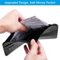 thumbnail image 4 of Funda Airtag para pasaporte, cartera, elementos esenciales de viaje, funda de piel con bloqueo RFID para tarjetas, accesorios de viaje imprescindibles para mujeres y hombres (119 #Black), 4 of 9